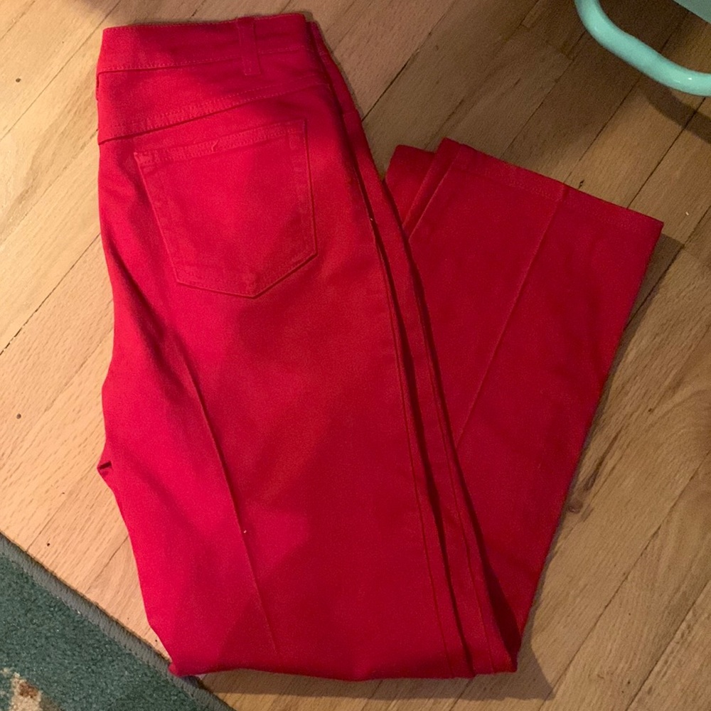 Cherry red jeans